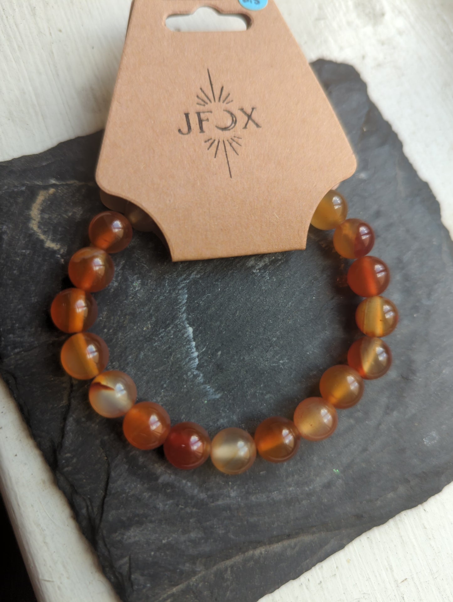 Pulsera de cornalina (varios tamaños disponibles) *Estilo retirado*