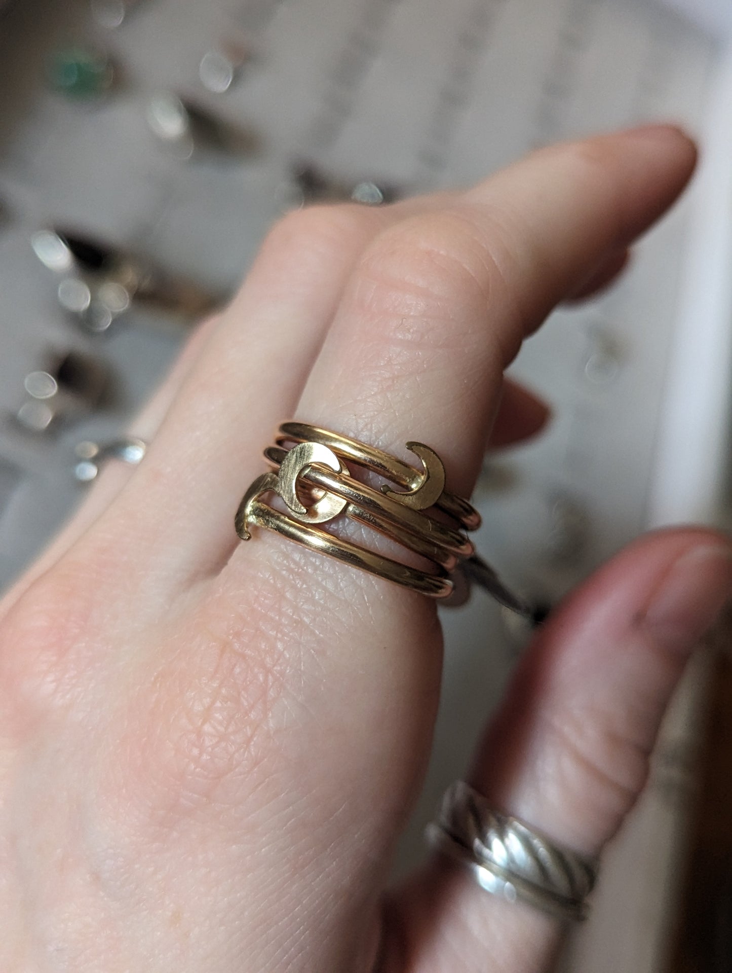 14K Gold Filled Crescent Moon Stacker Ring (Various Sizes Available MTO)
