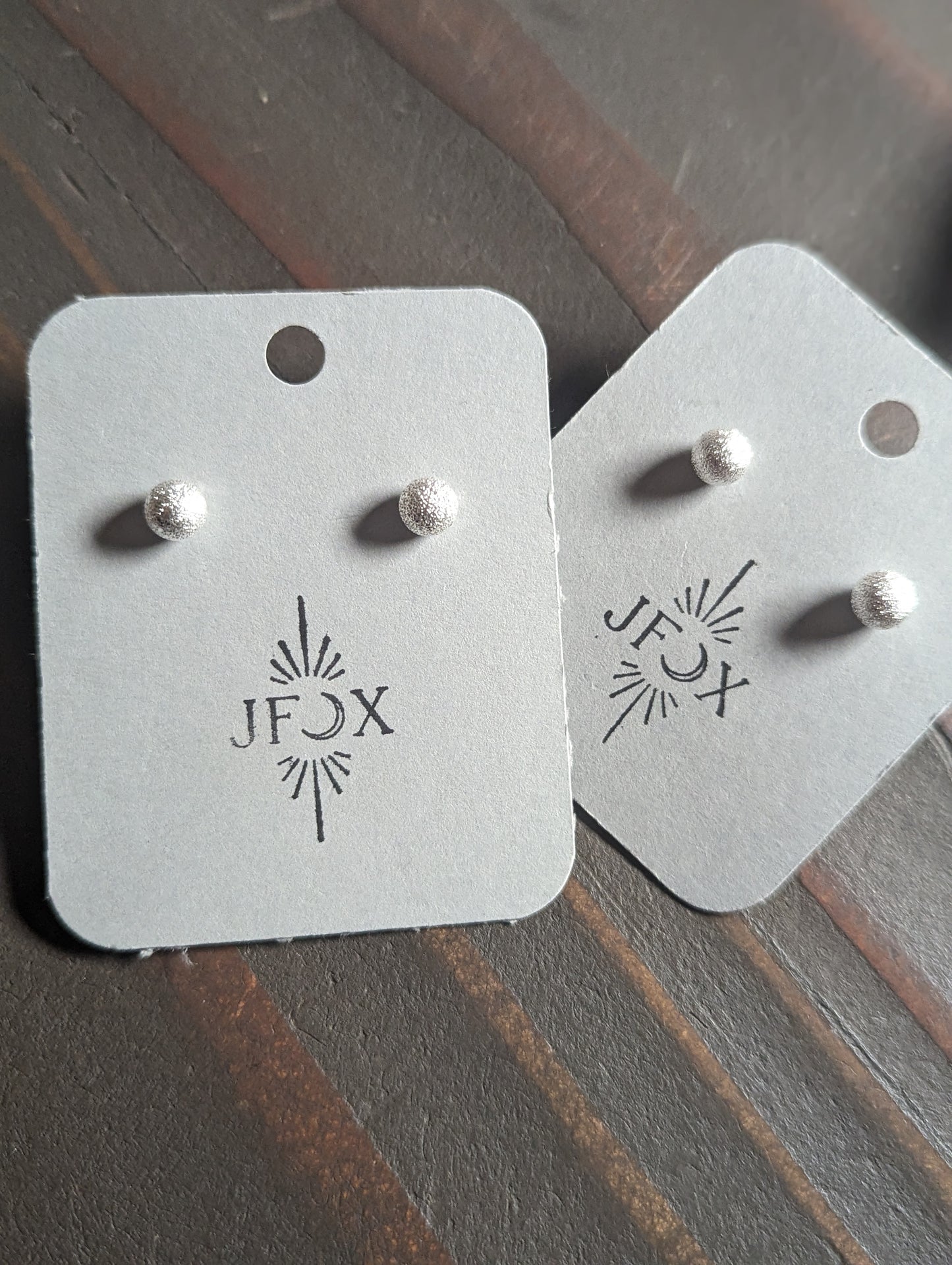 Textured Silver or Gold Ball Stainless Studs