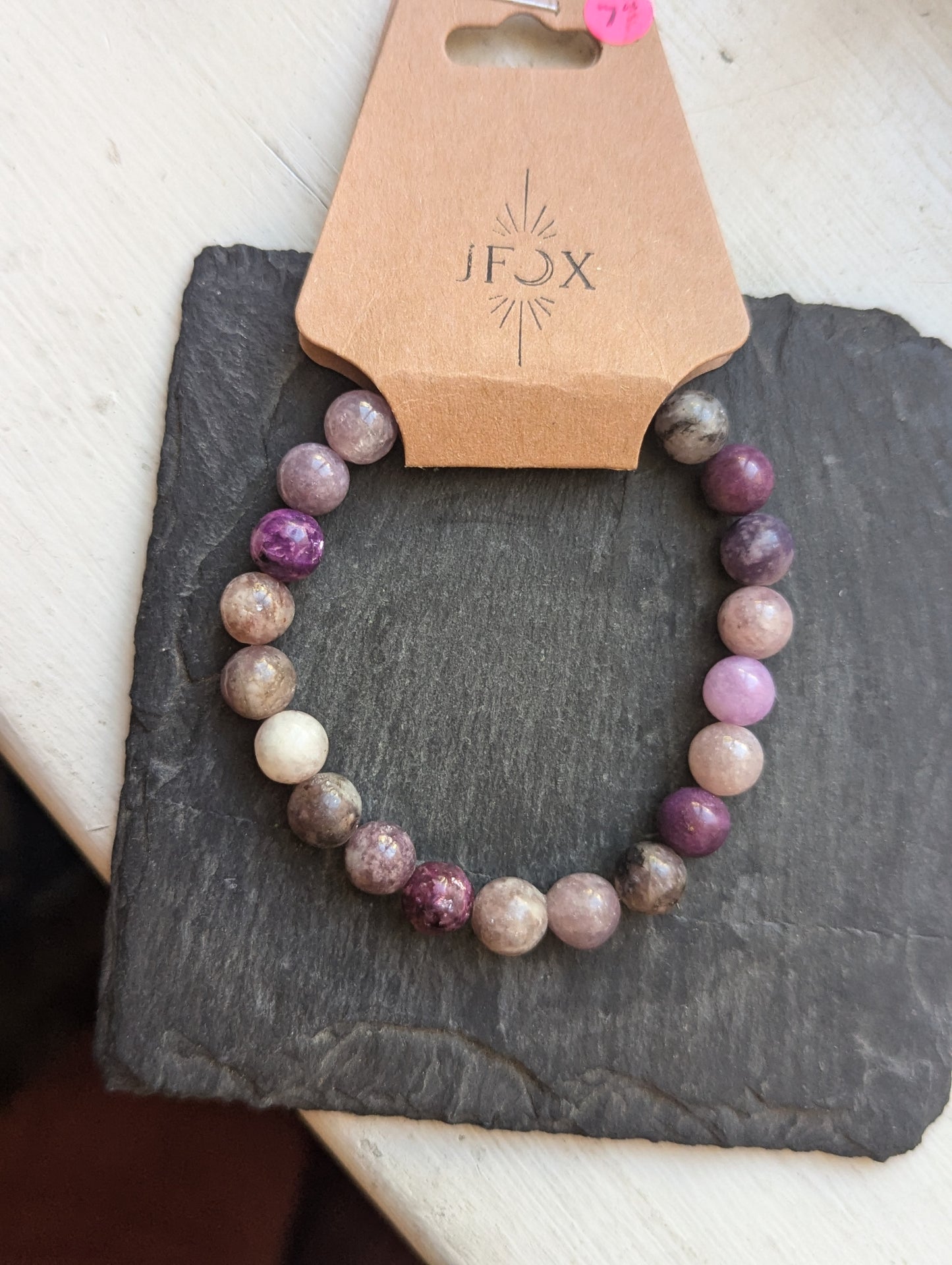 Pulseras de lepidolita (varios tamaños disponibles)
