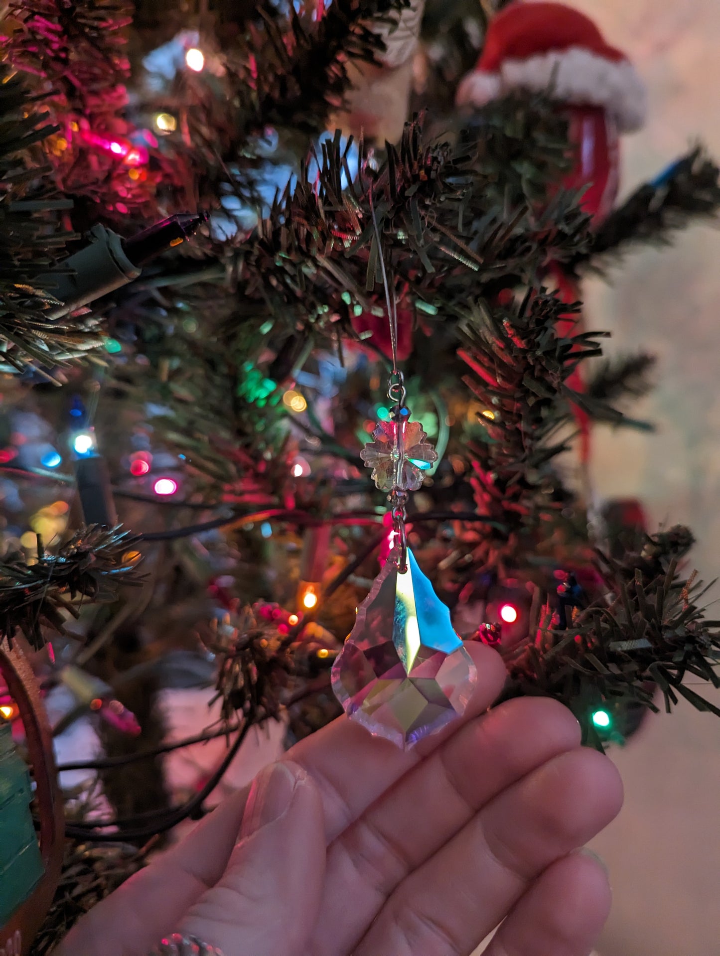 Snowflake Crystal Ornament Suncatcher