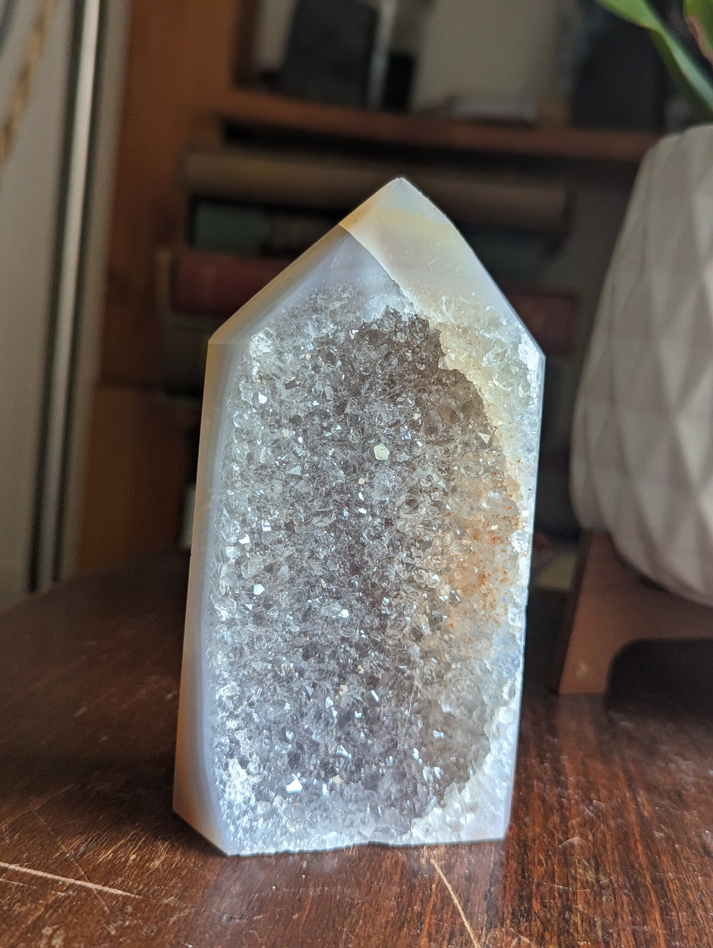 Druzy Crystal Geode Tower