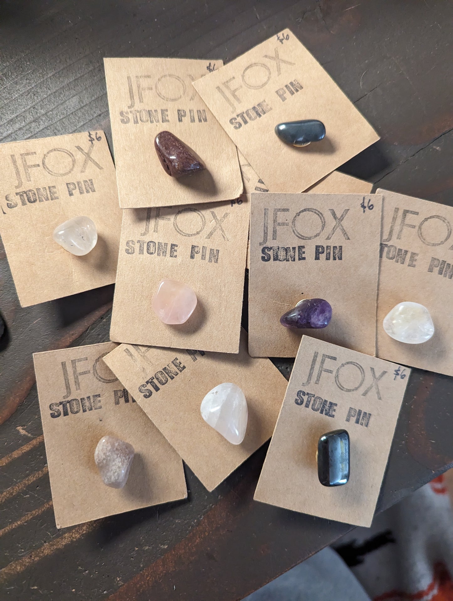 Gemstone Pins (various stones available)