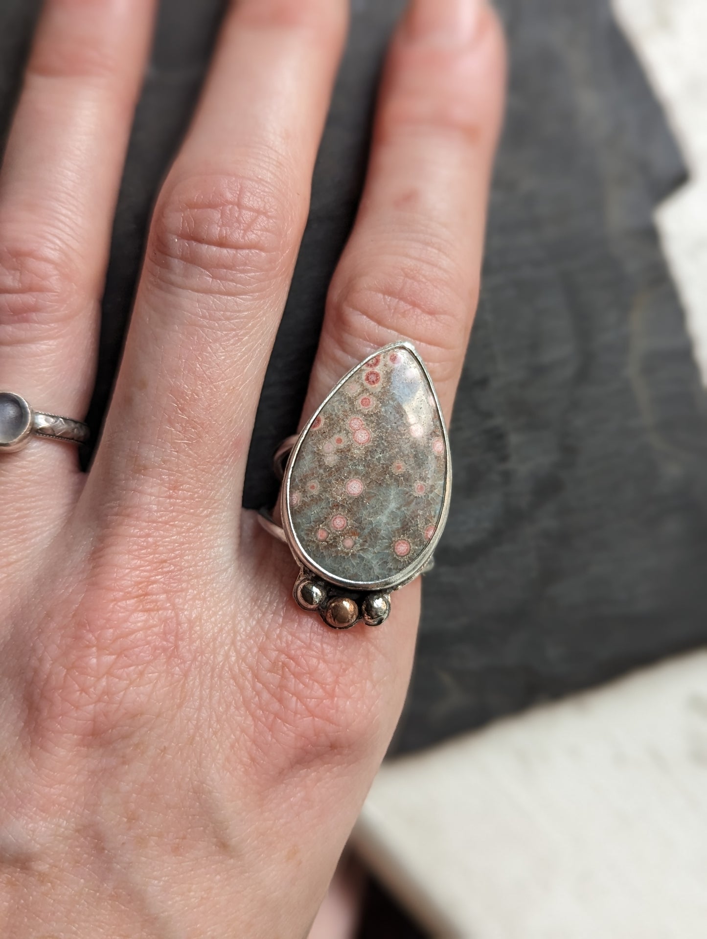 Ocean Jasper Ring - Size 9