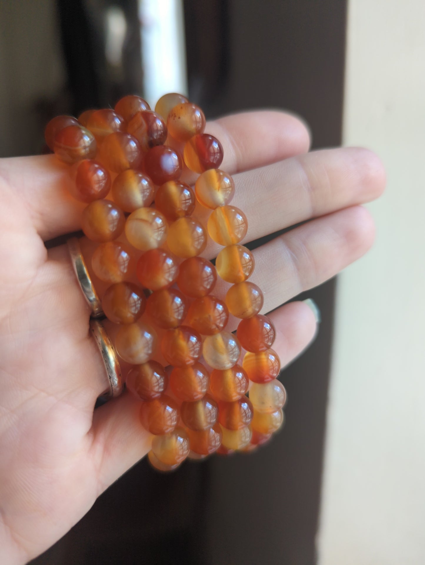 Pulsera de cornalina (varios tamaños disponibles) *Estilo retirado*