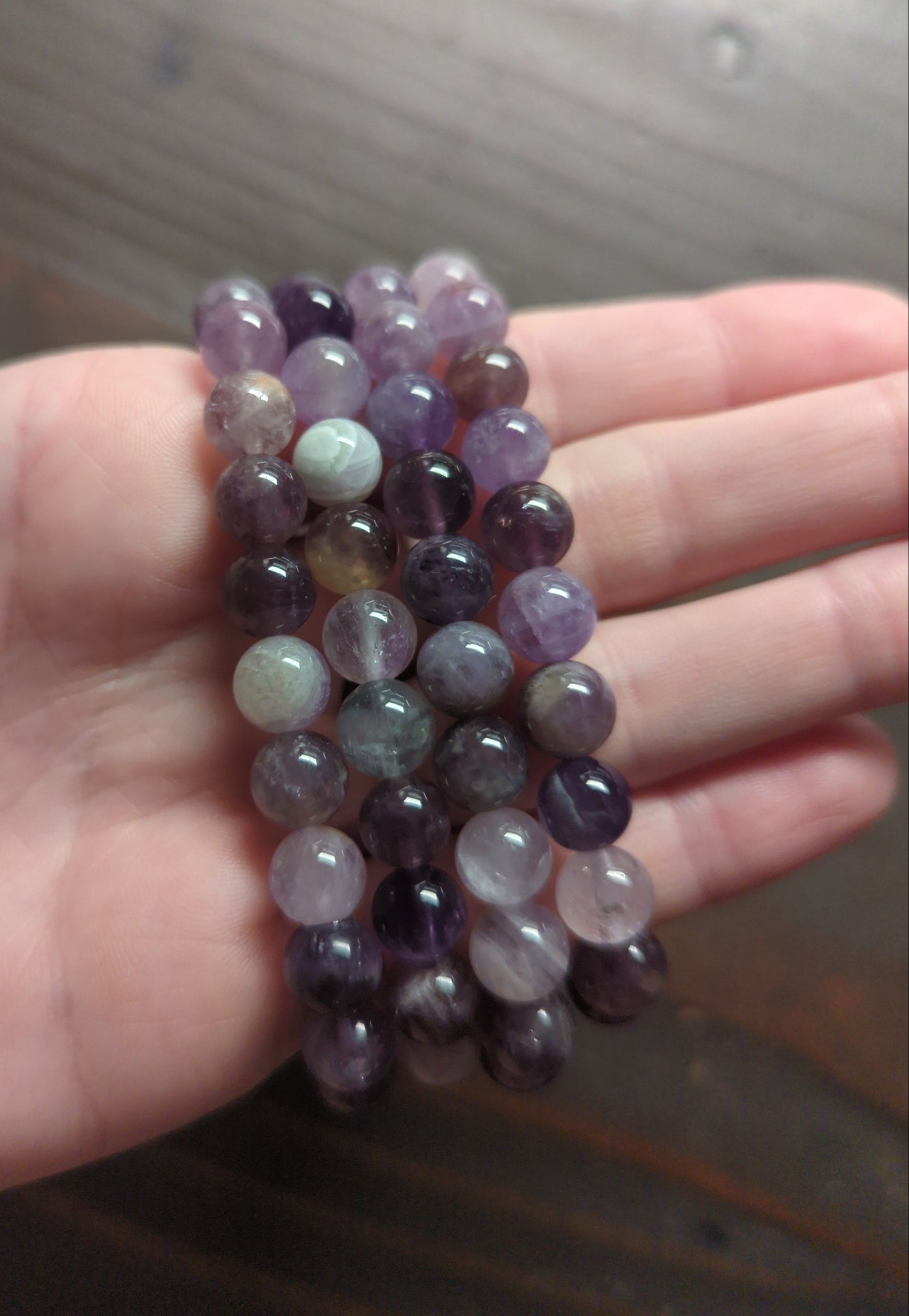 Pulsera de amatista (varios tamaños disponibles)
