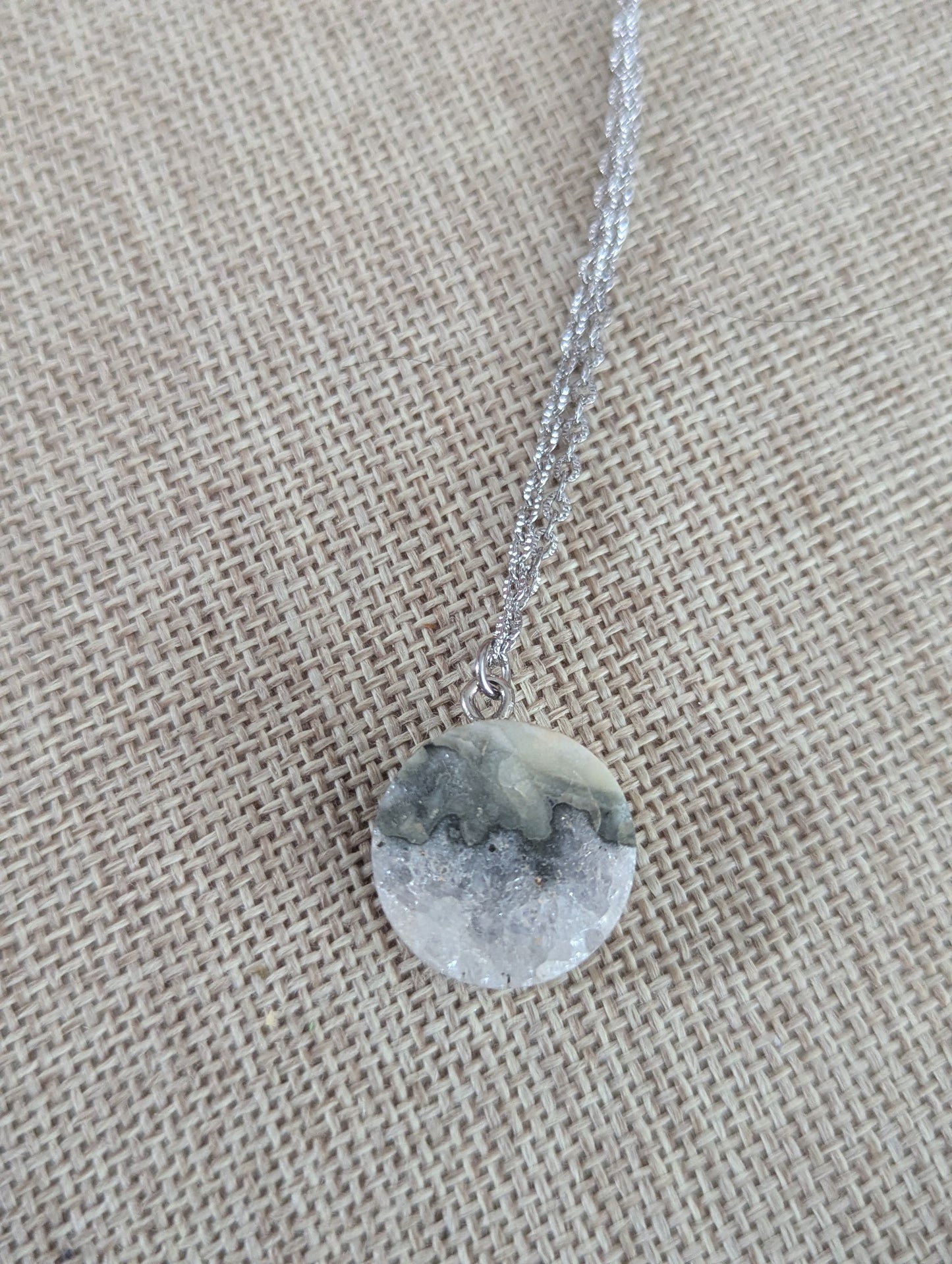 Amethyst Round Silver Pendant (Various Styles Available)