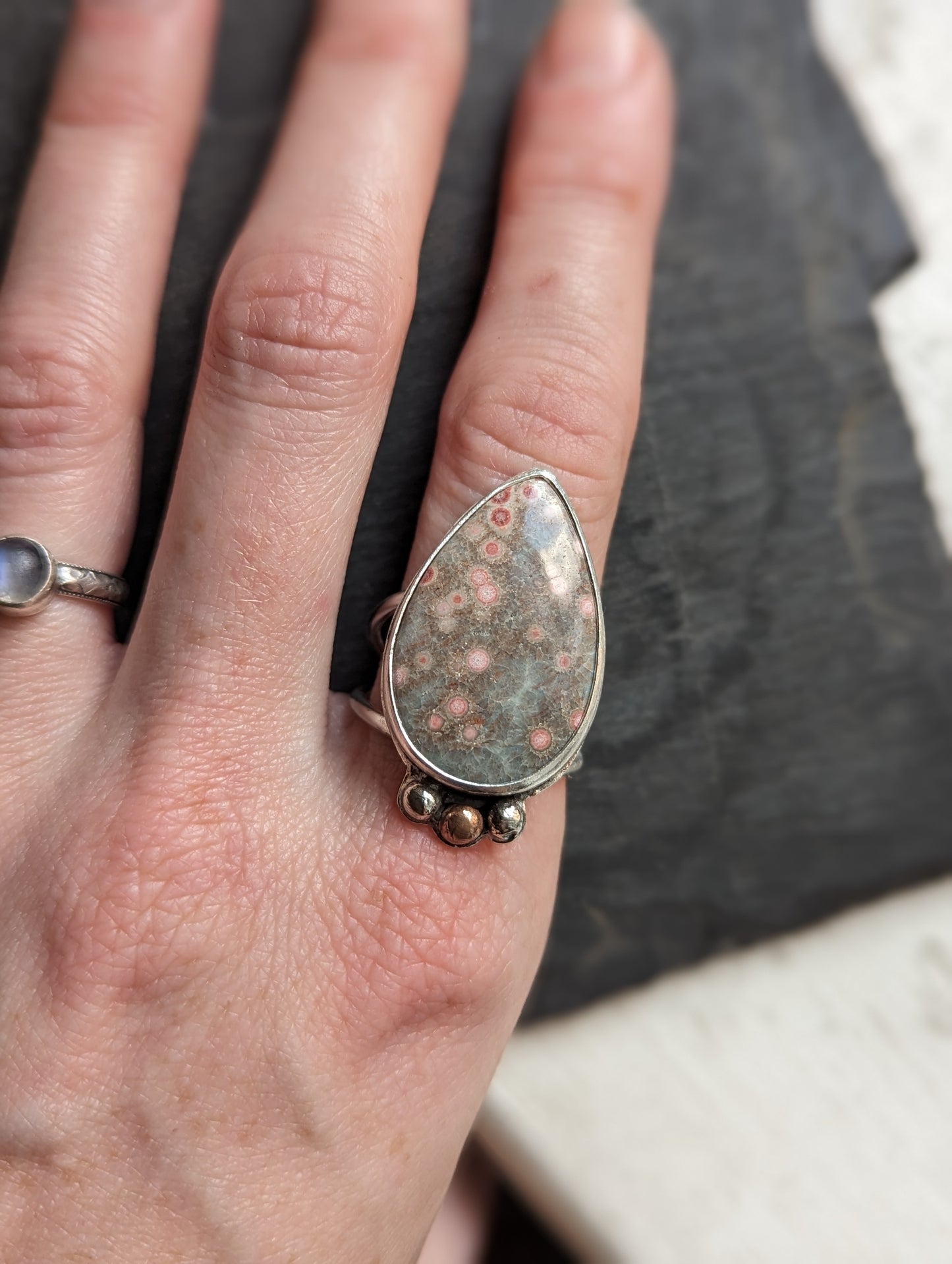 Ocean Jasper Ring - Size 9