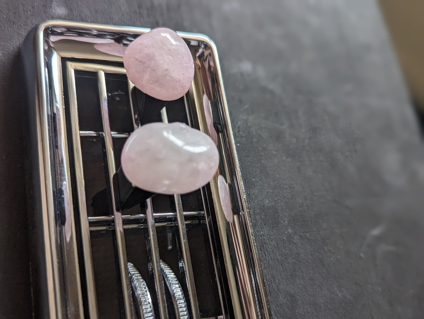 Rose Quartz "Car-ma" Vent Clips