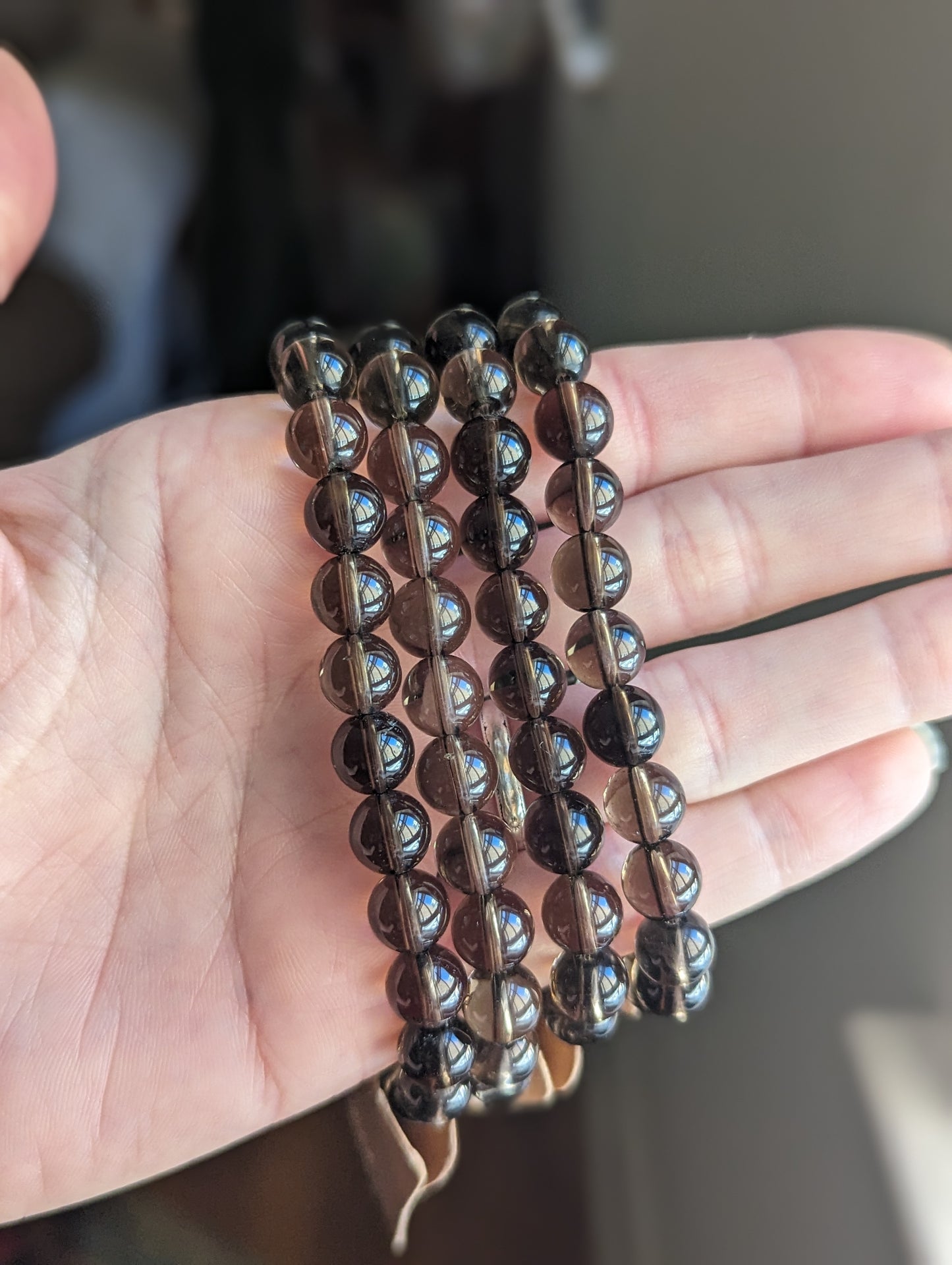 Smoky Quartz Bracelets (Various Sizes Available) *Retired*