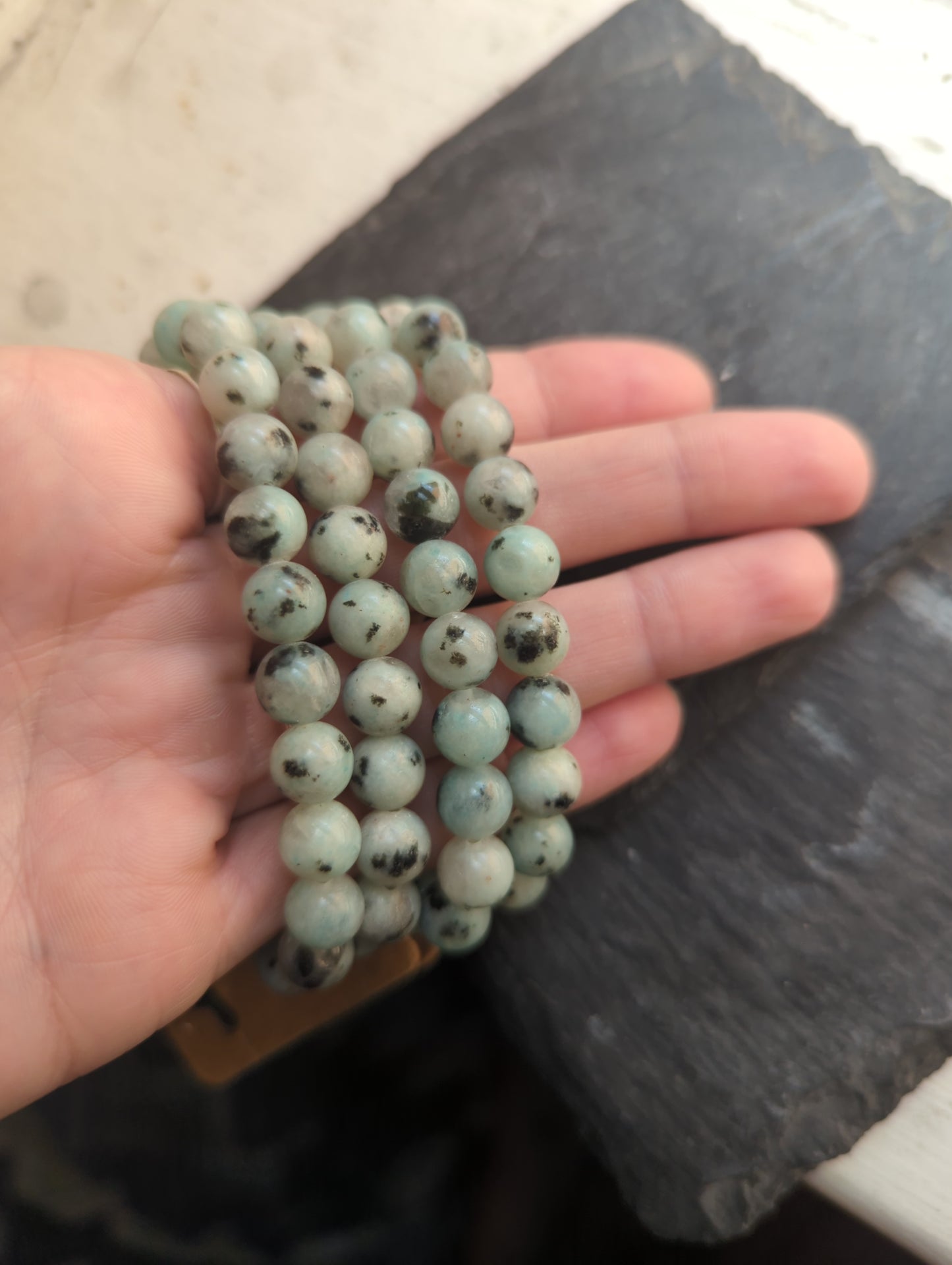 Pulsera de jaspe sésamo (varios tamaños disponibles) *Estilo retirado*