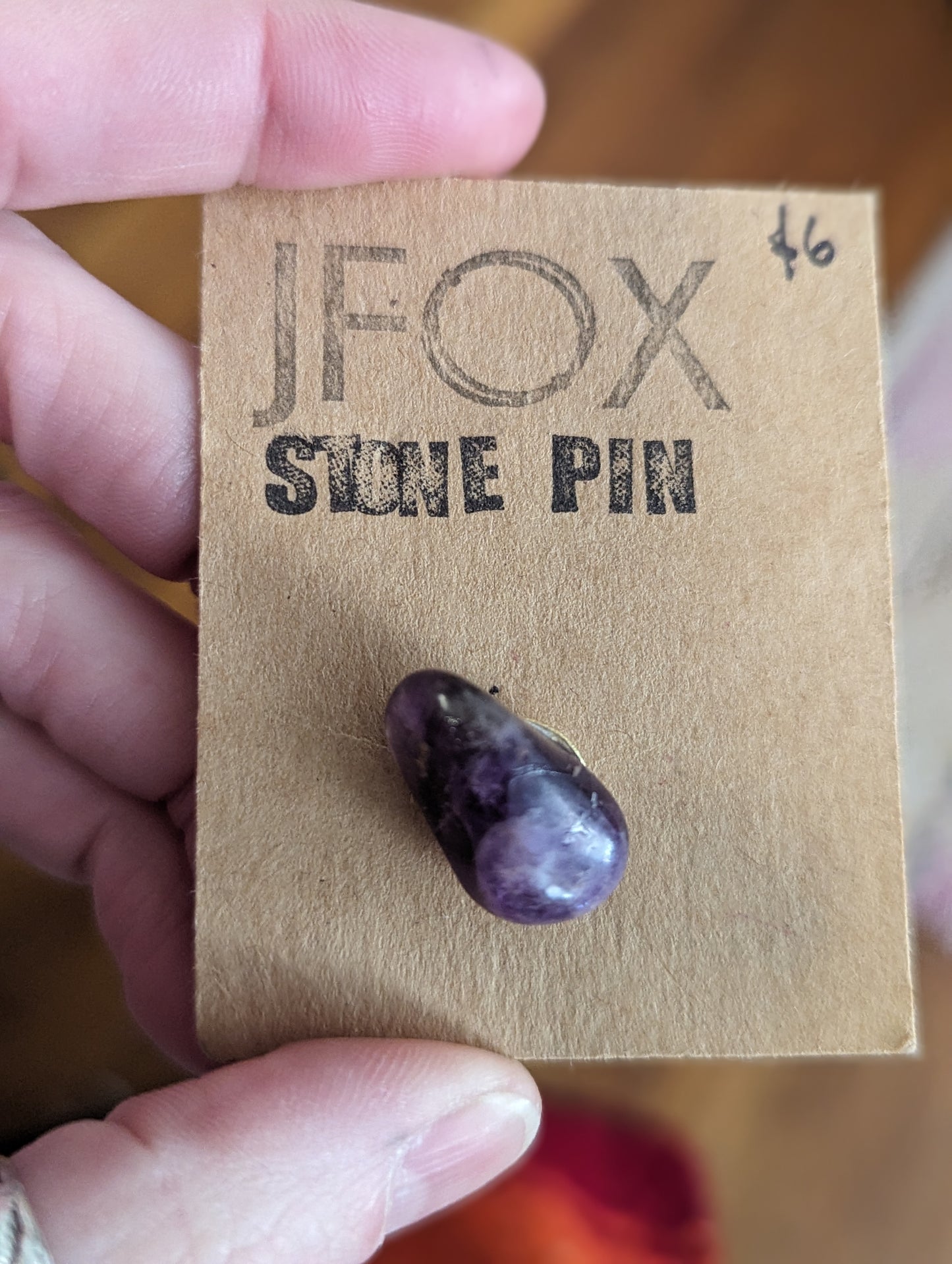 Broches de piedras preciosas (varias piedras disponibles)