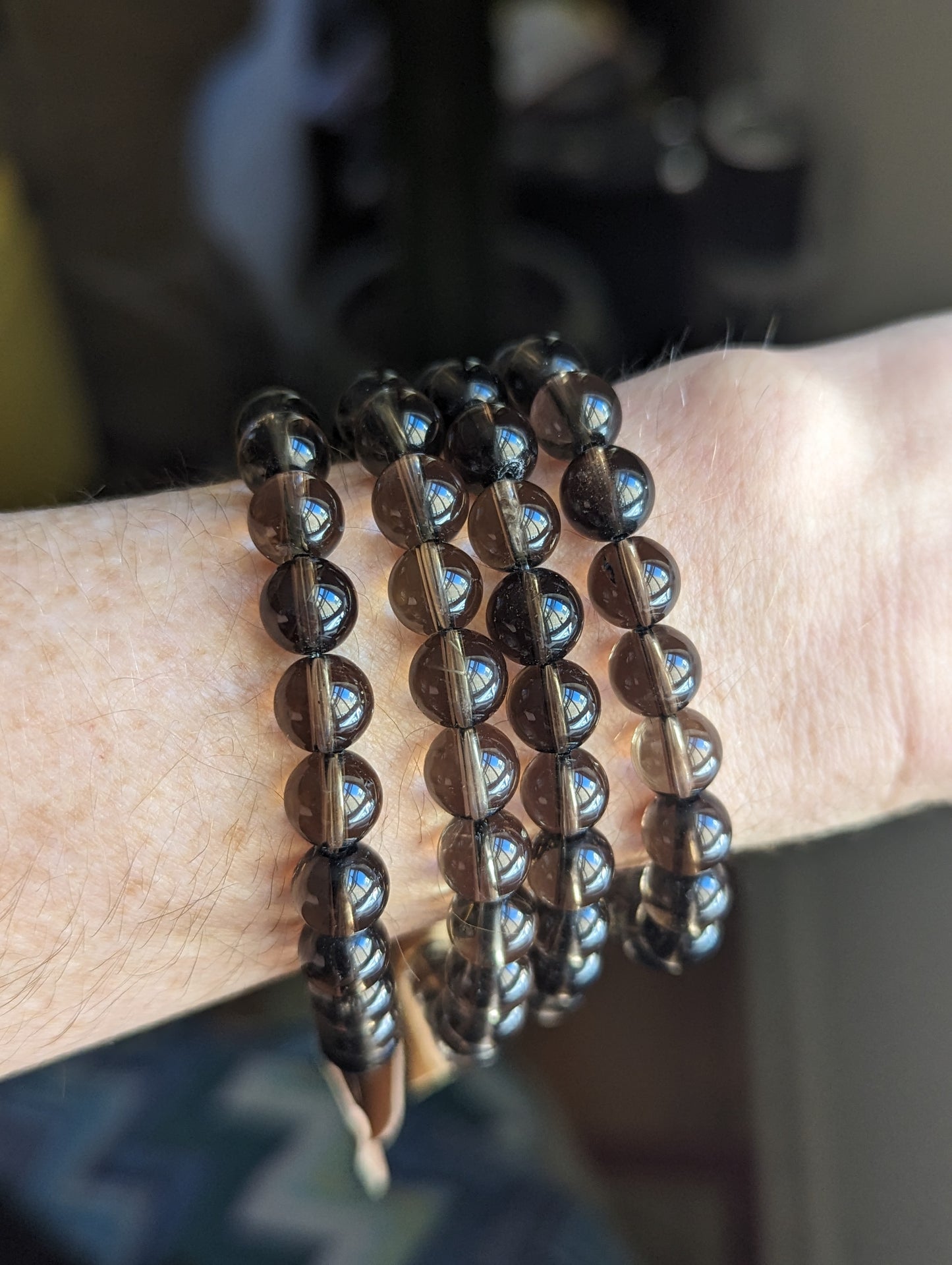 Smoky Quartz Bracelets (Various Sizes Available) *Retired*