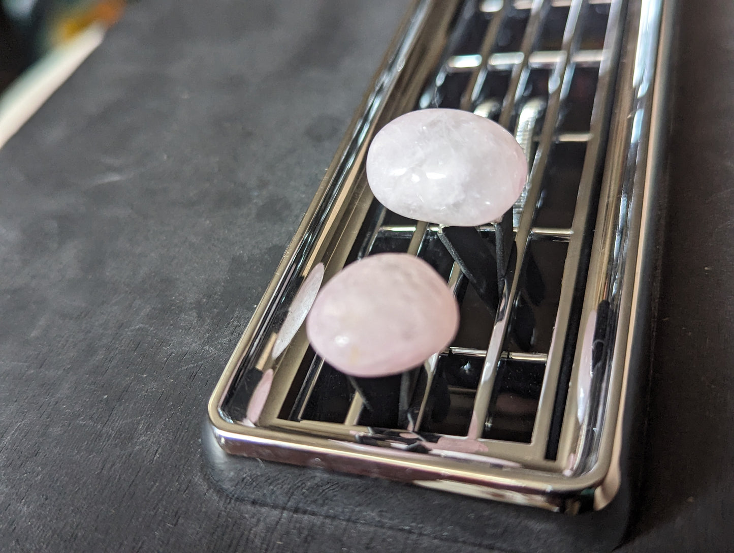 Rose Quartz "Car-ma" Vent Clips