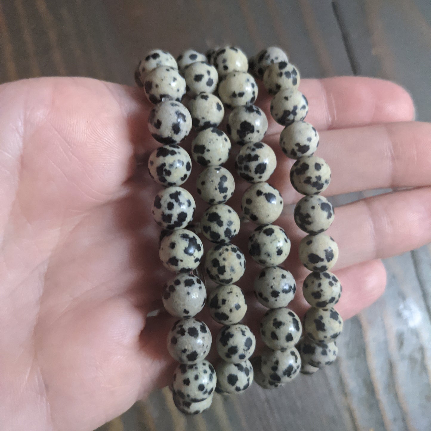 Dalmatian Jasper Bracelet (various sizes)