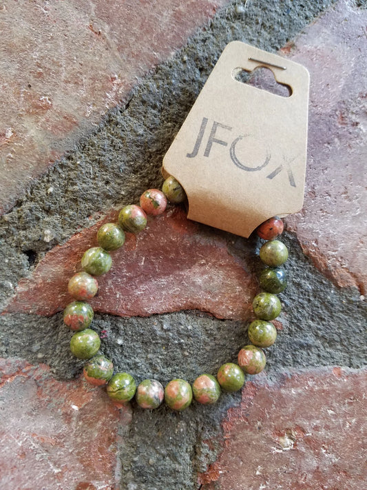 Unakite Bracelet (Various Sizes Available)