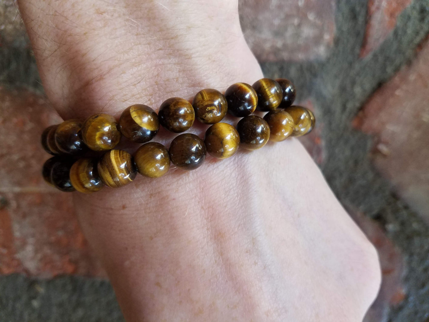 Pulsera de ojo de tigre (varios tamaños disponibles)