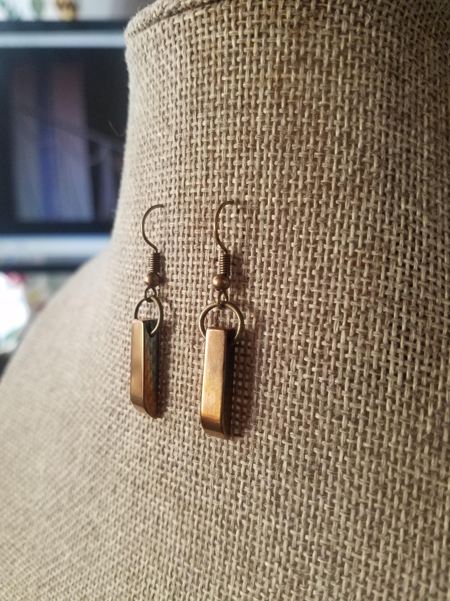 Hematite Drop Earrings (Various Colors Available)