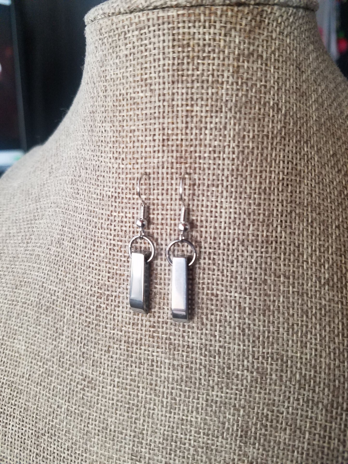 Pendientes de hematita (varios colores disponibles)