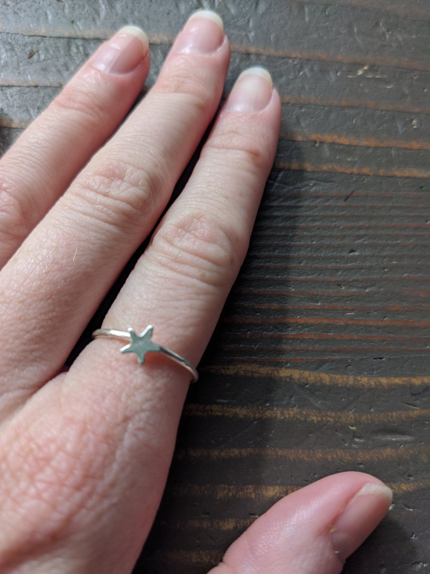 Sterling Silver Star Ring