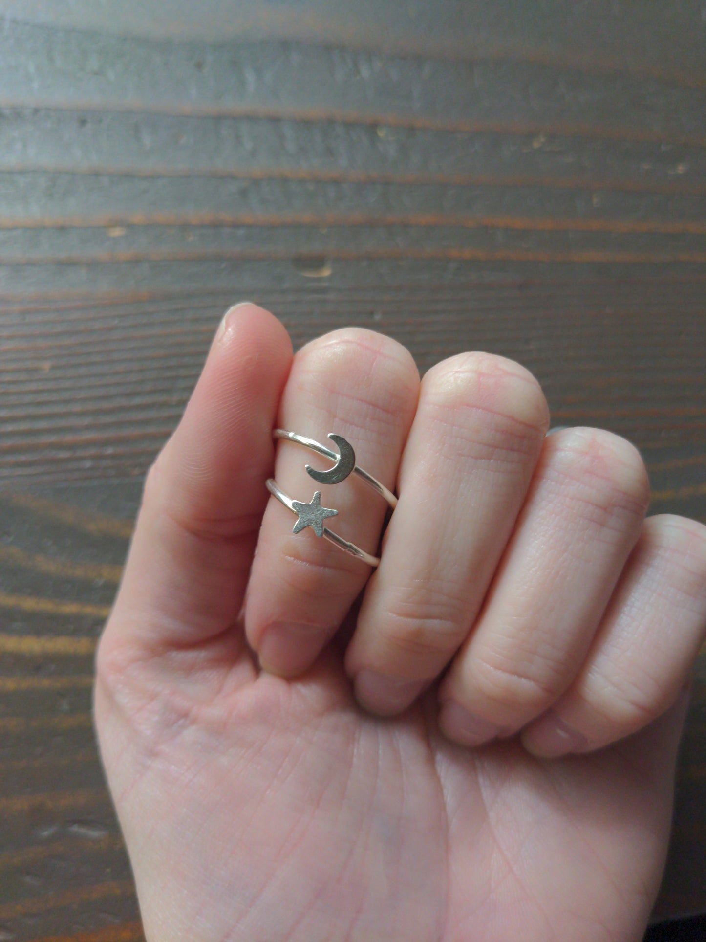 Sterling Silver Crescent Moon Ring