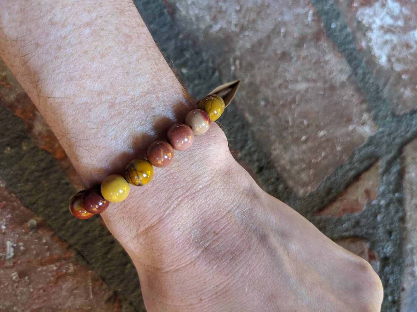 Pulsera de jaspe mokaíta (varios tamaños disponibles) *Estilo retirado*