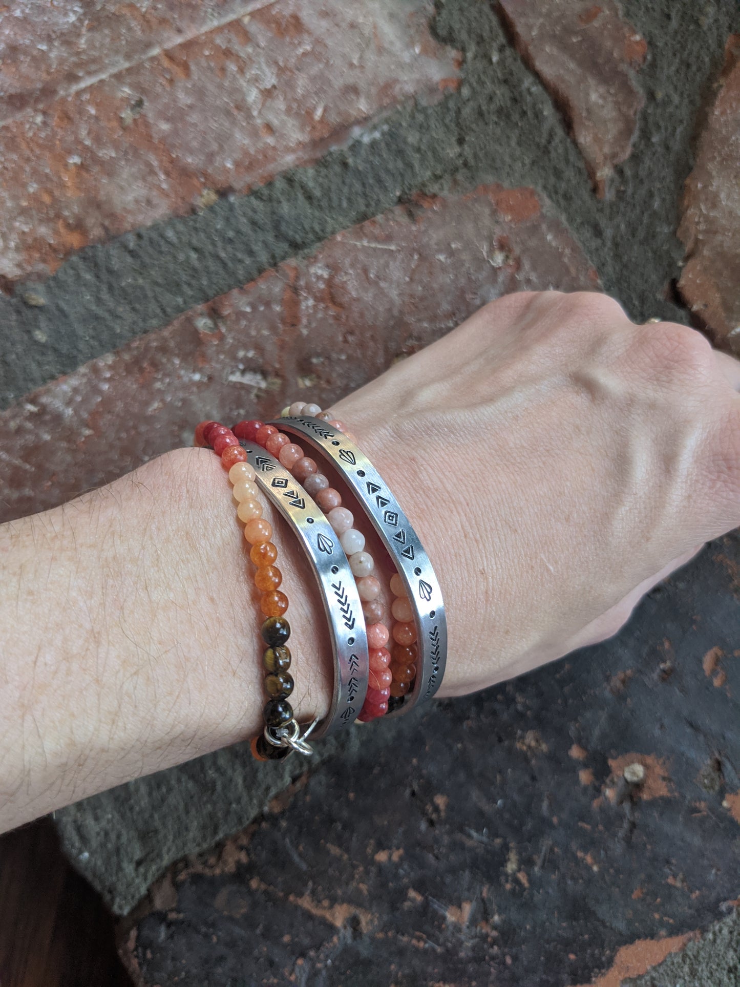 Handstamped Desert Sun Collection Limited Edition Cuff (Made To Order)