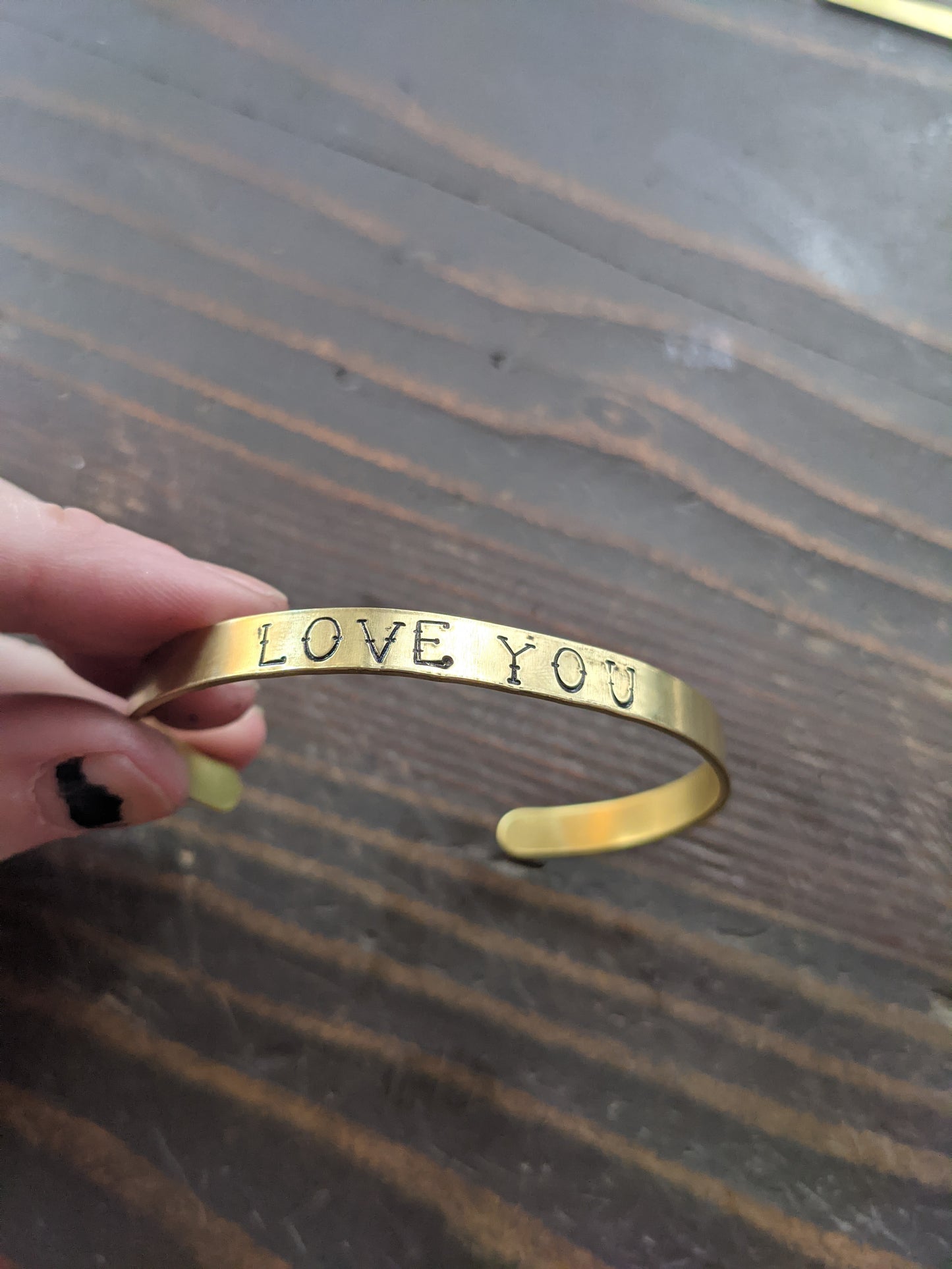 Hand Stamped Cuff (Various Designs Available)