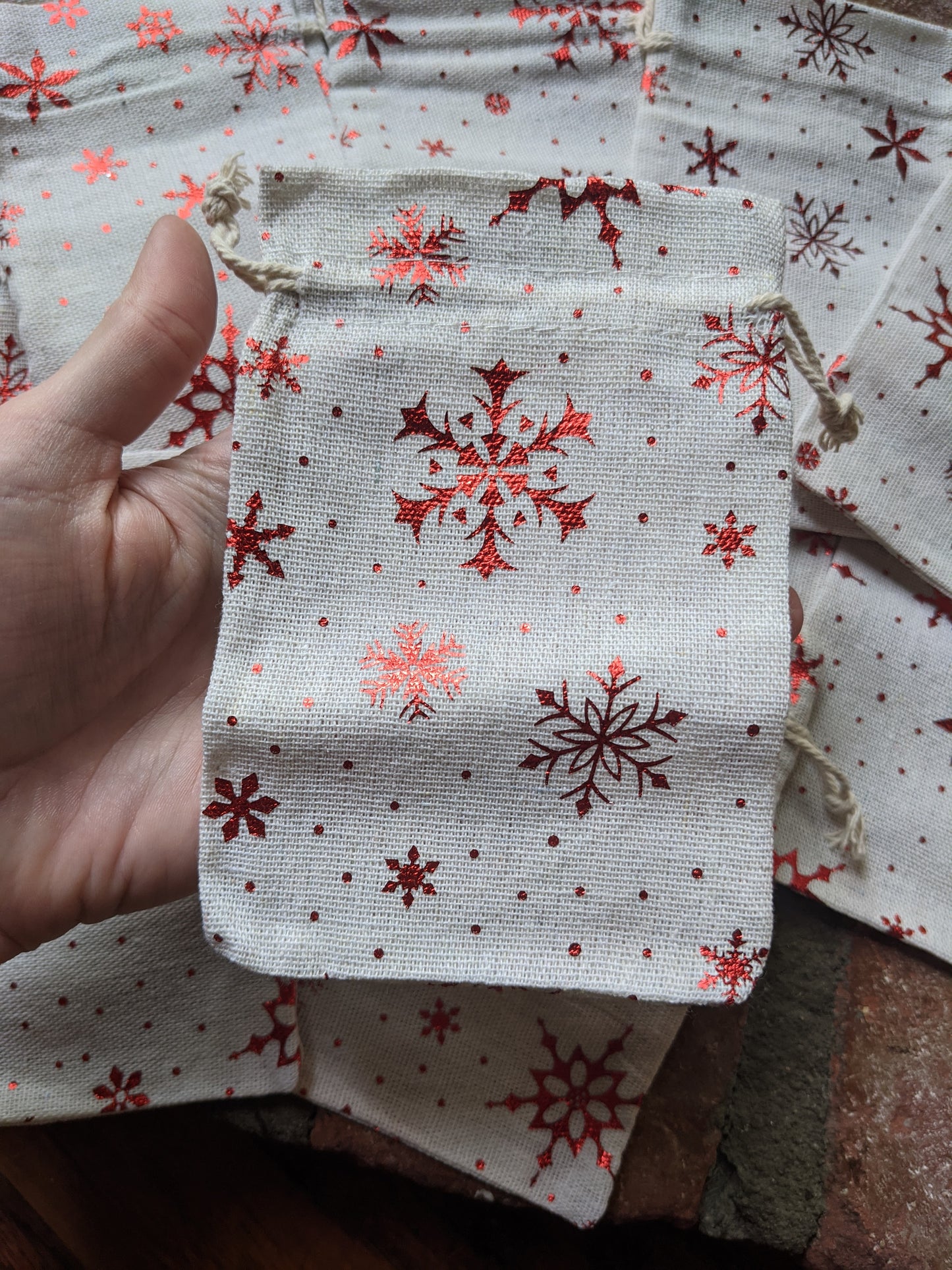 Bolsa de regalo de copo de nieve