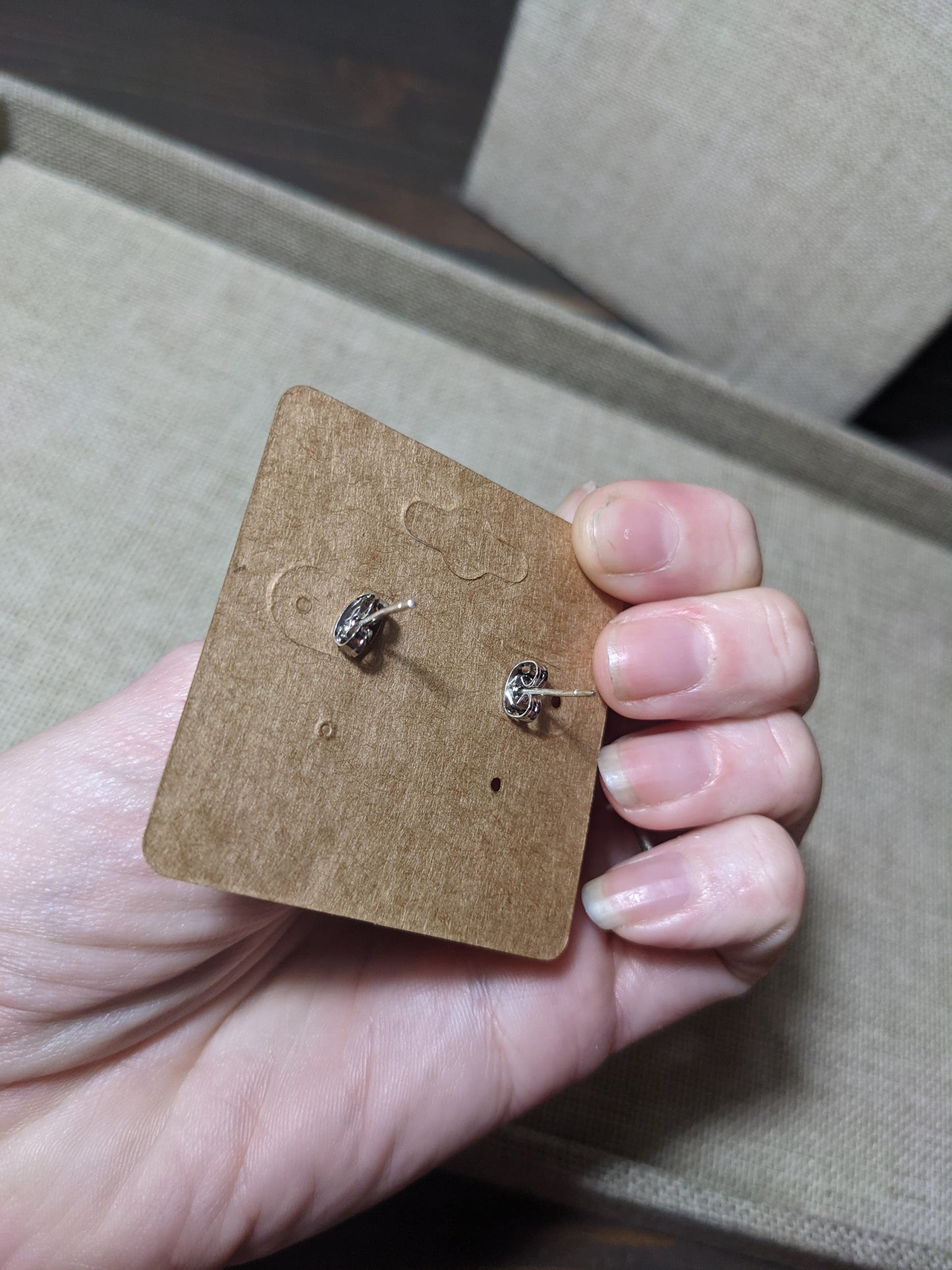 Pendientes de corazón de cobre y plata de ley (MTO)