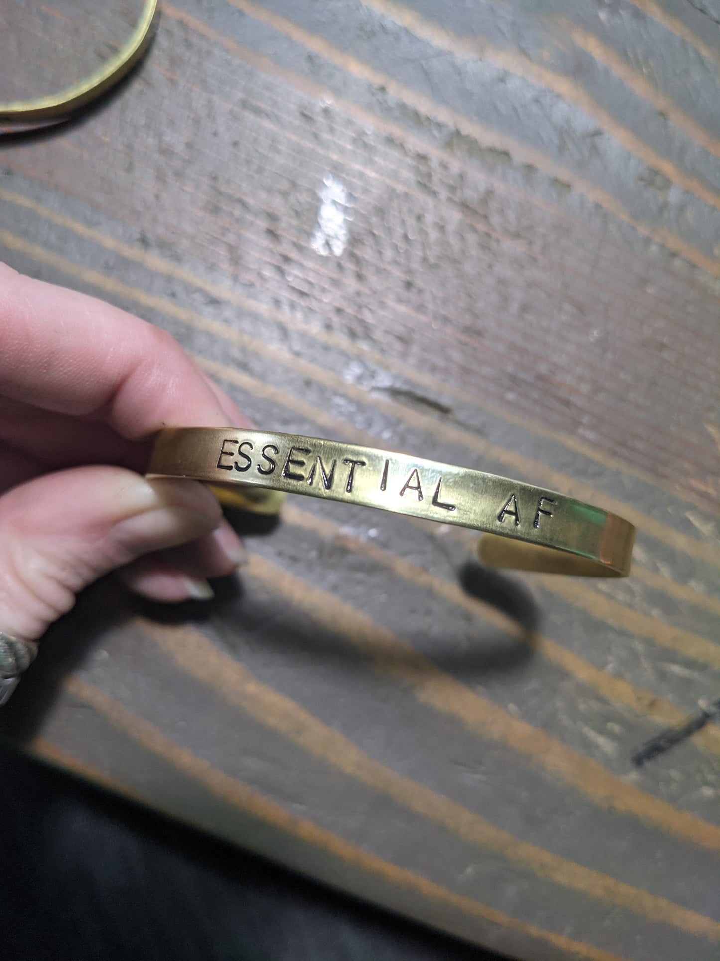 Hand Stamped Cuff (Various Designs Available)