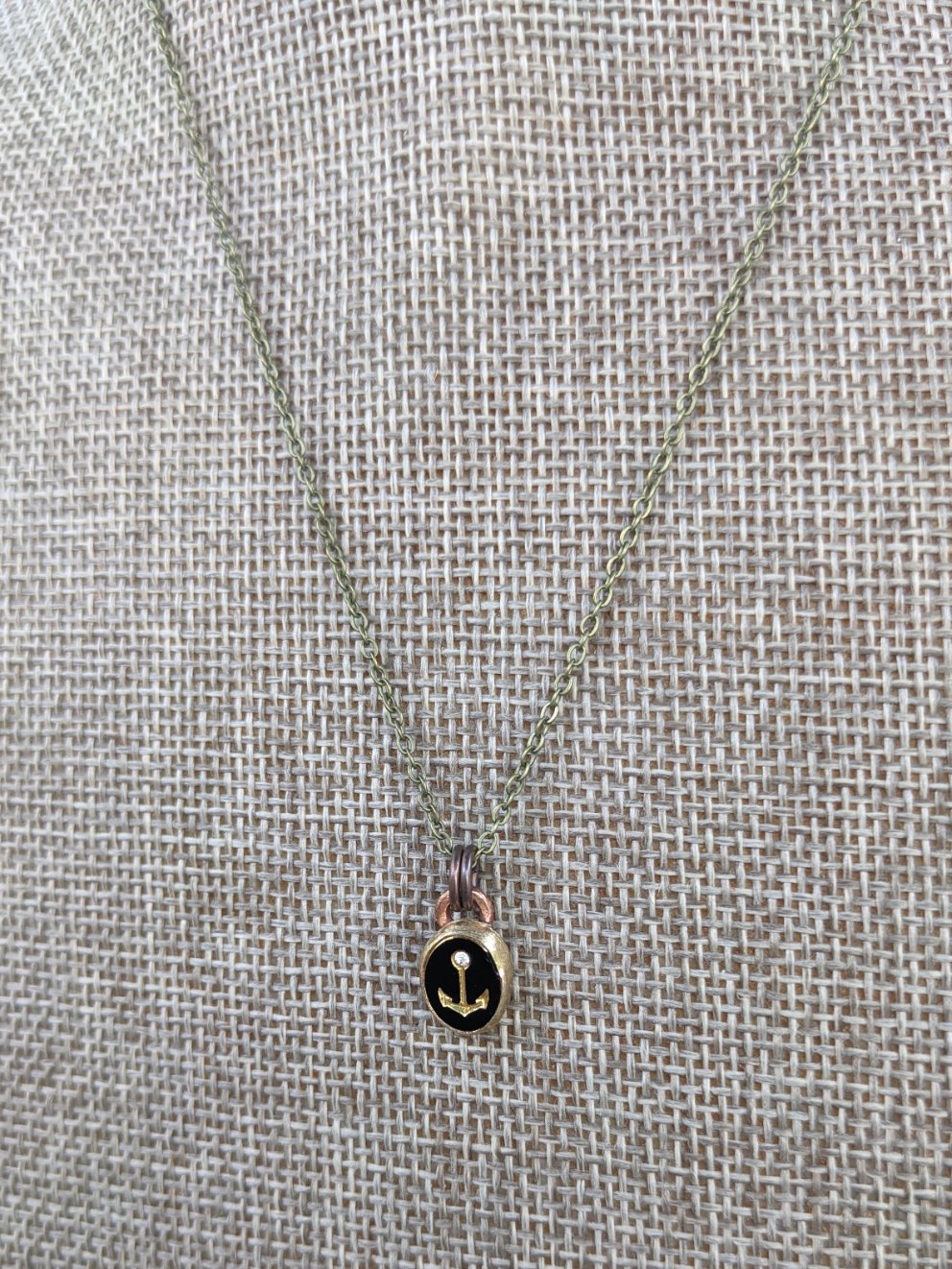 Anchors Aweigh Vintage Anchor Pendant on Brass (Made To Order)