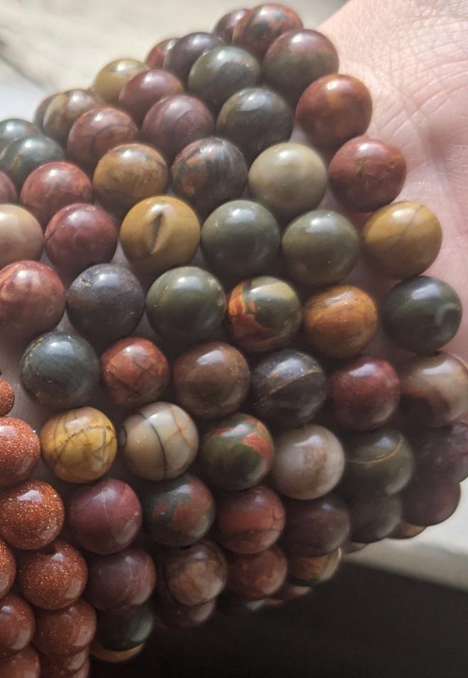 Pulsera de jaspe Picasso (varios tamaños disponibles) *Estilo retirado*