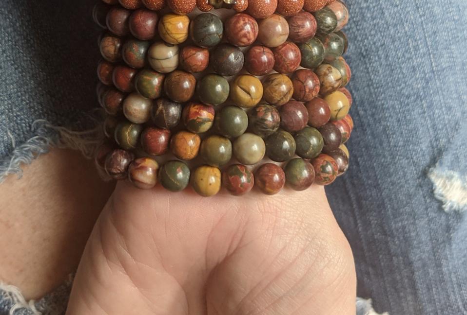 Pulsera de jaspe Picasso (varios tamaños disponibles) *Estilo retirado*
