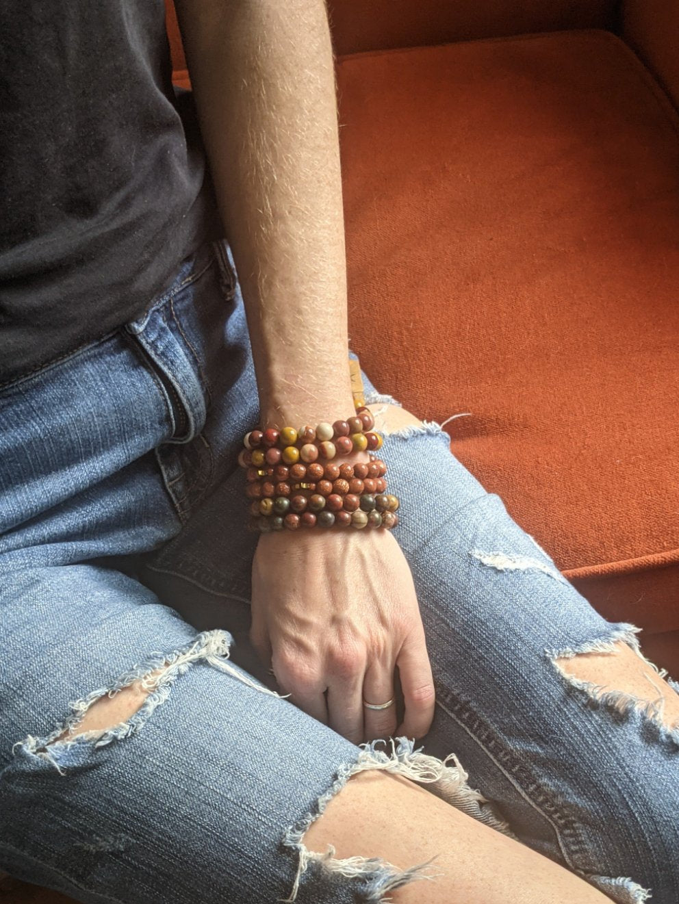 Pulsera de jaspe Picasso (varios tamaños disponibles) *Estilo retirado*