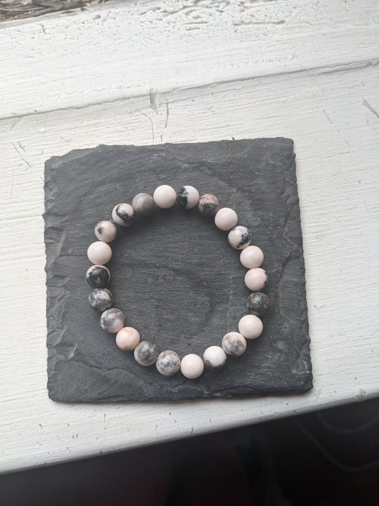 Pink Zebra Jasper Bracelet (various sizes available)