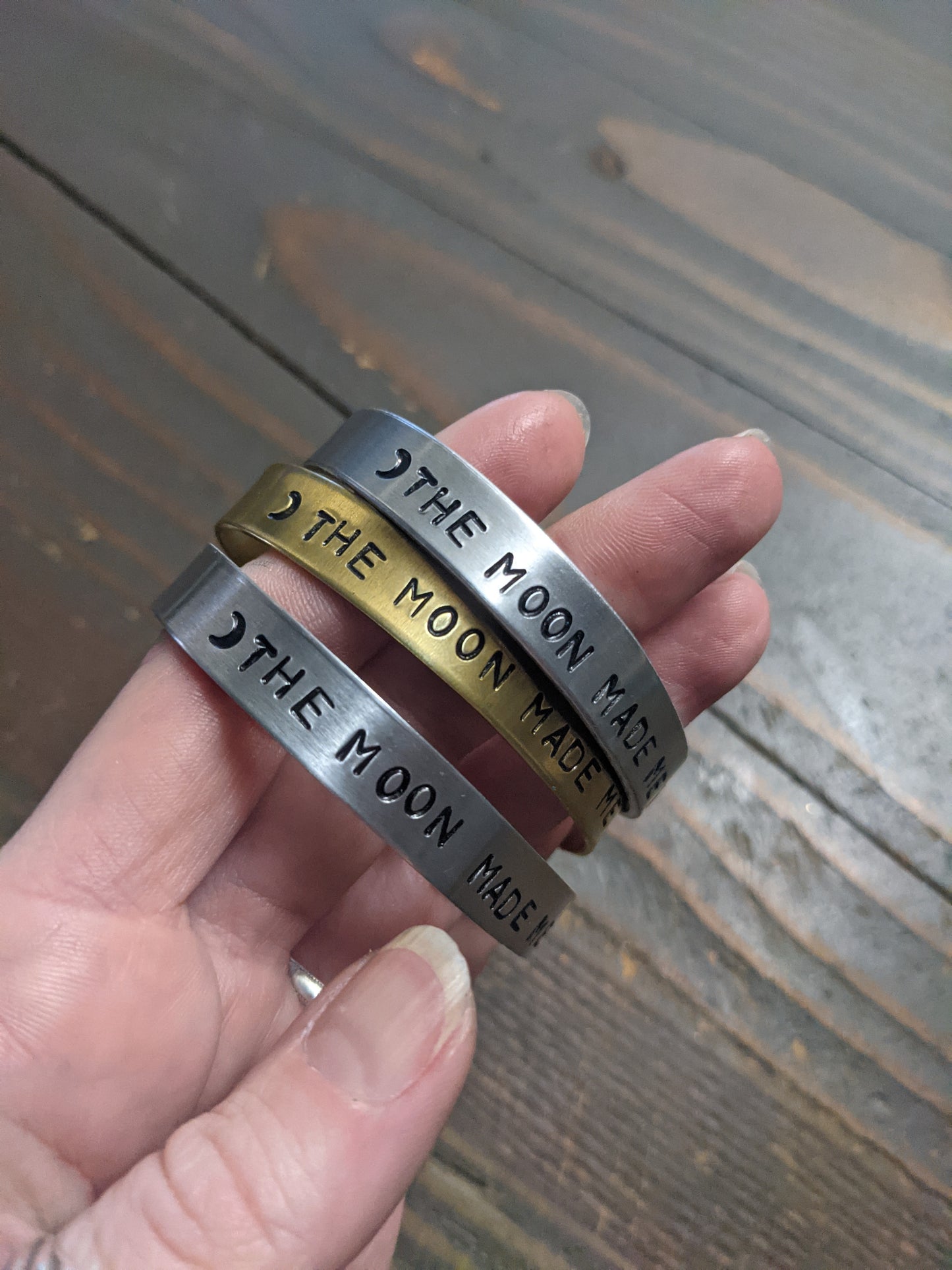 Hand Stamped Cuff (Various Designs Available)