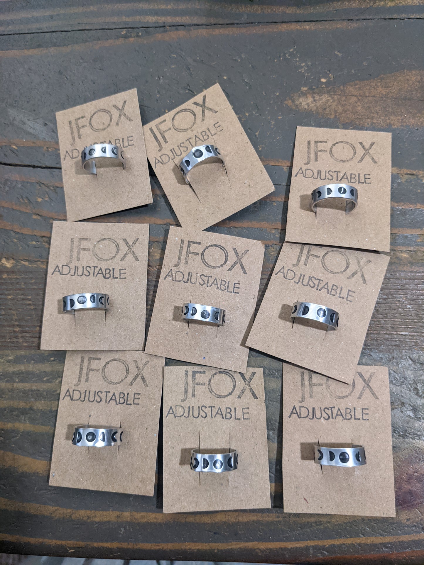 Anillo de fase lunar ajustable, adorno de regalo