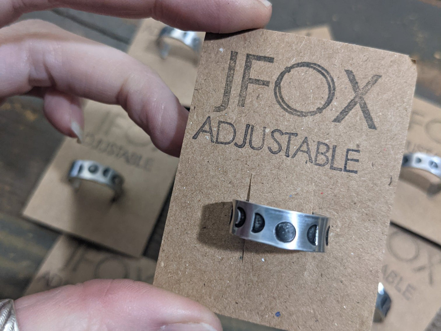 Anillo de fase lunar ajustable, adorno de regalo