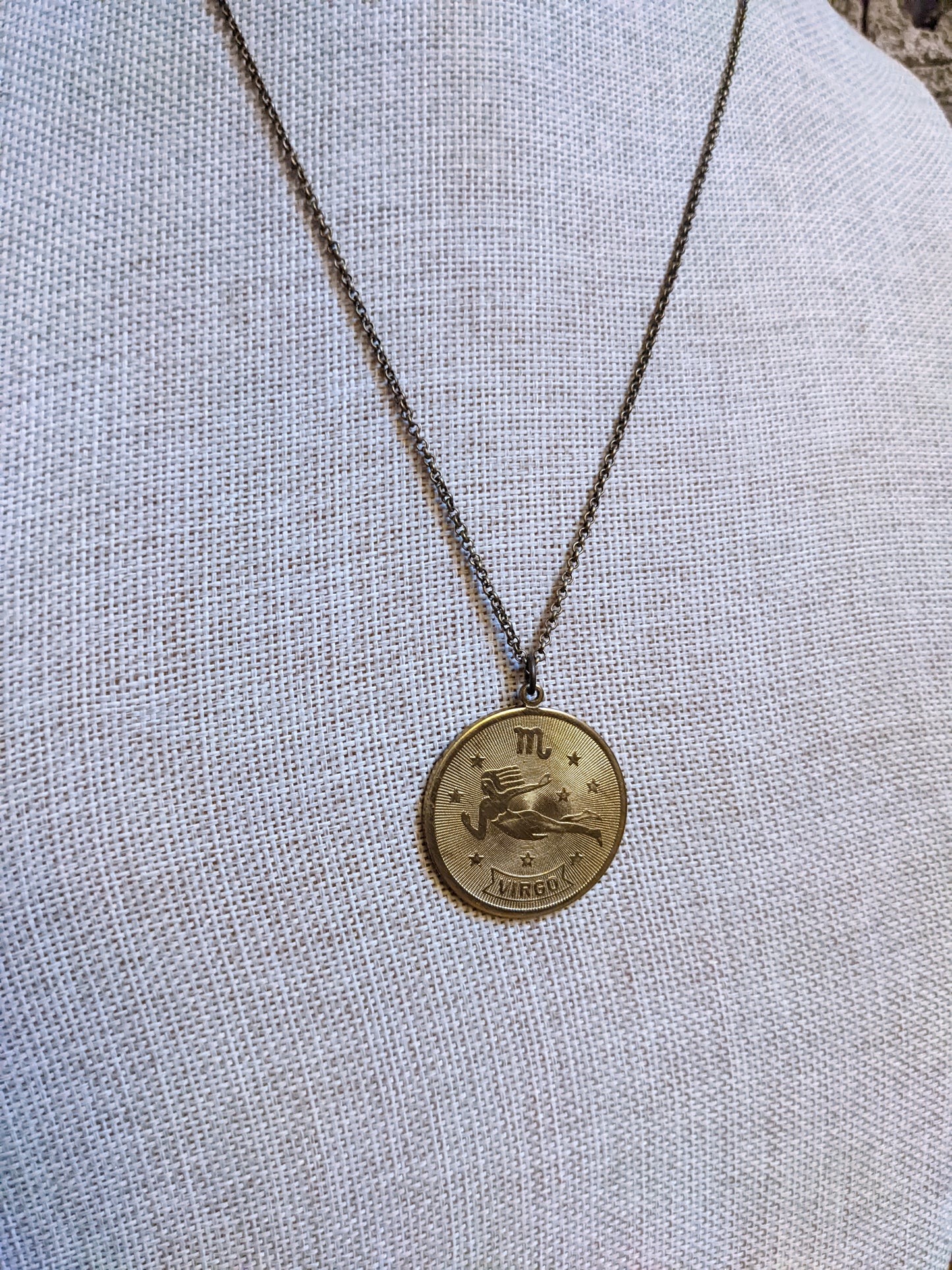1970's Vintage Zodiac Brass Pendants