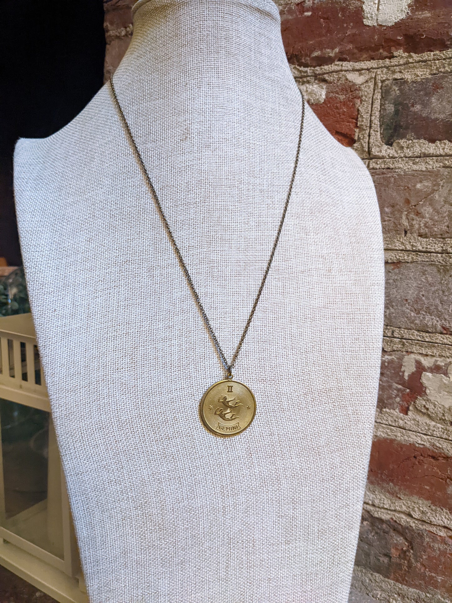 1970's Vintage Zodiac Brass Pendants