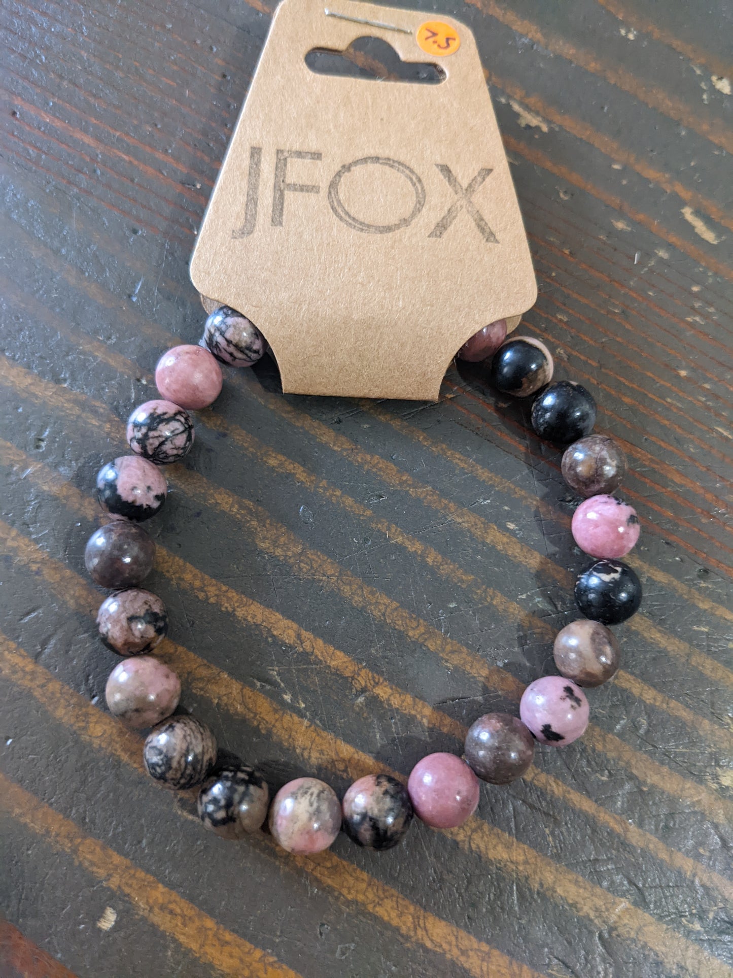 Rhodonite Bracelets (Various Sizes Available)