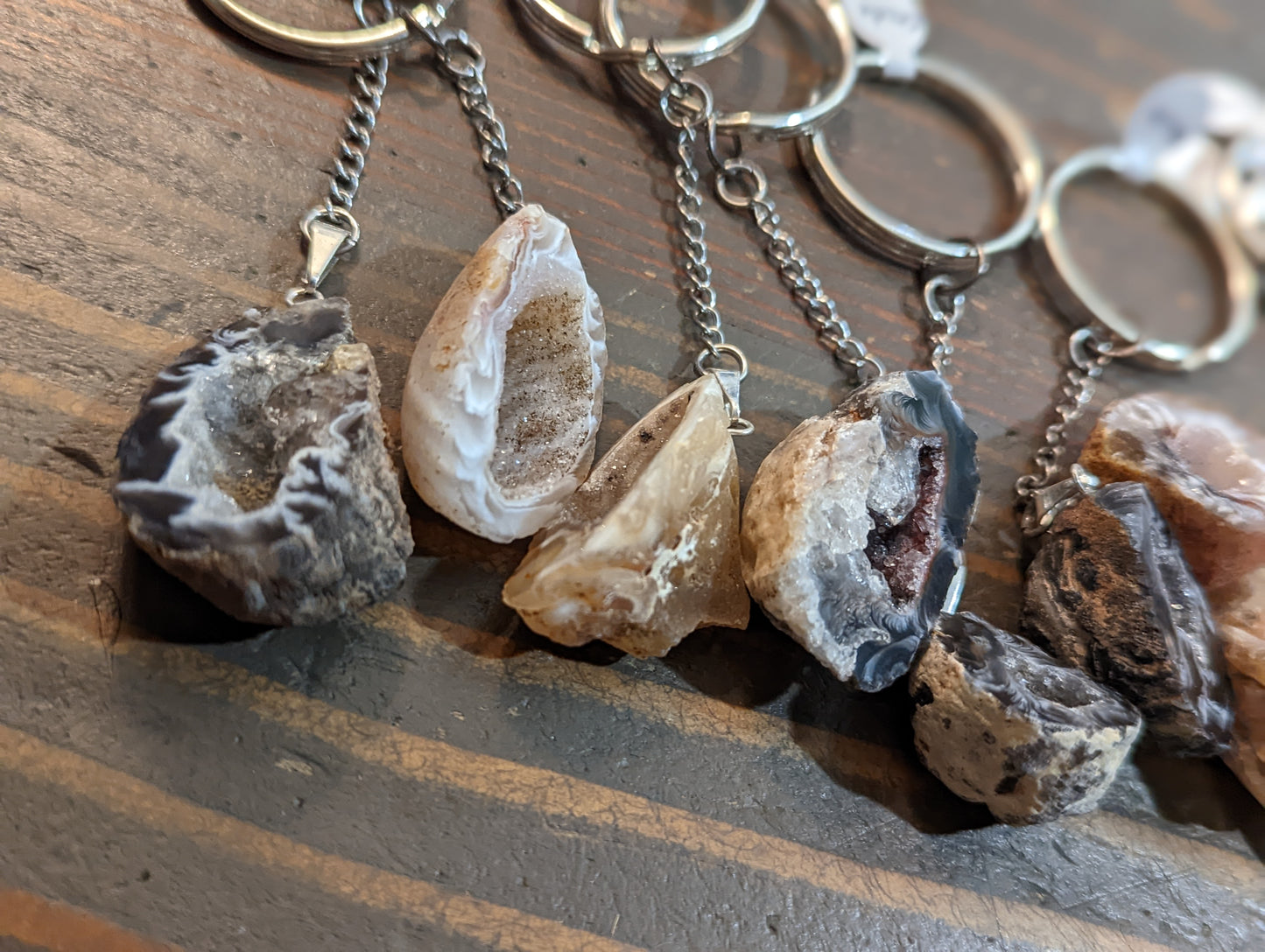 Geode Keychain