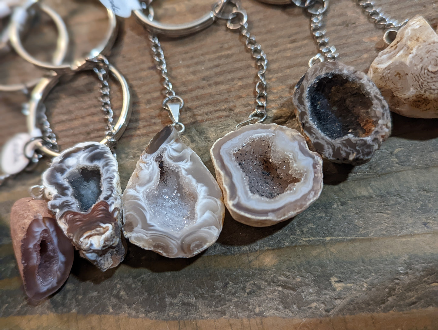 Geode Keychain