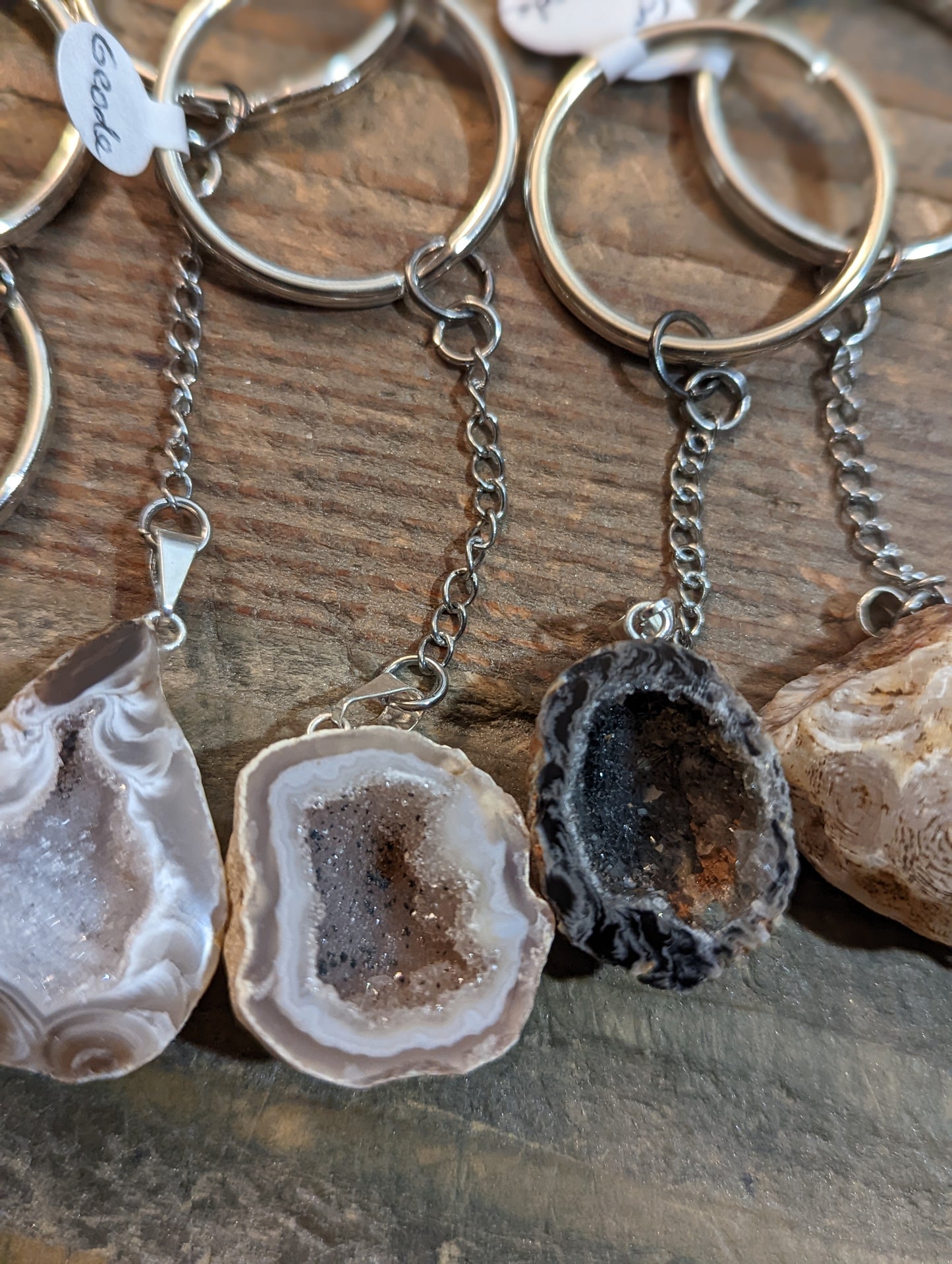 Geode Keychain