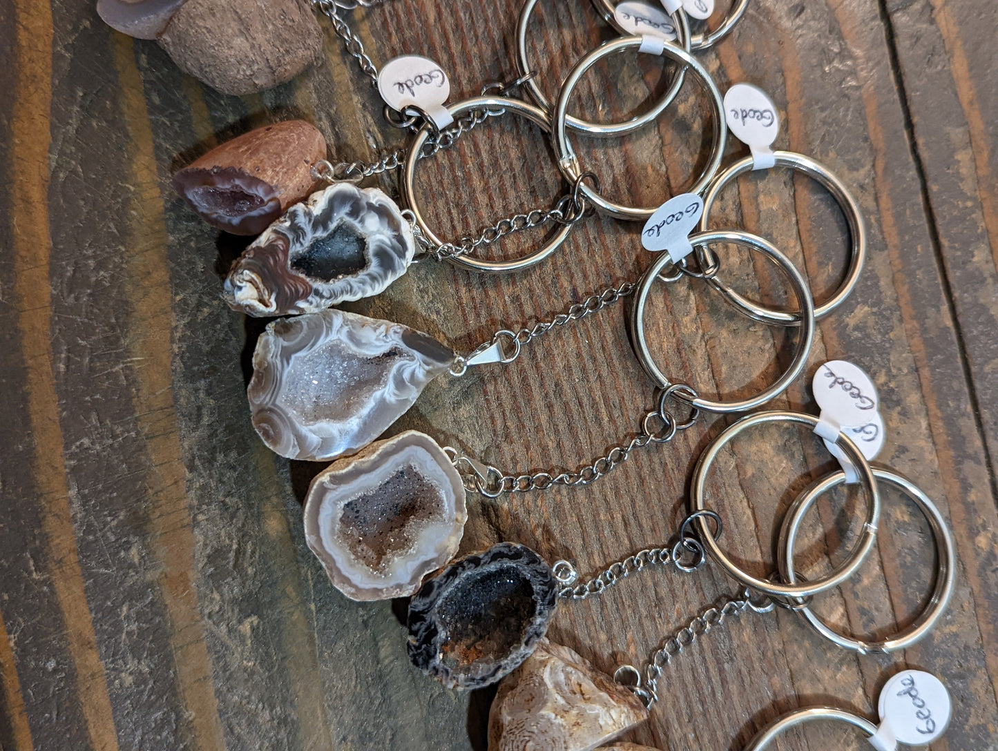 Geode Keychain