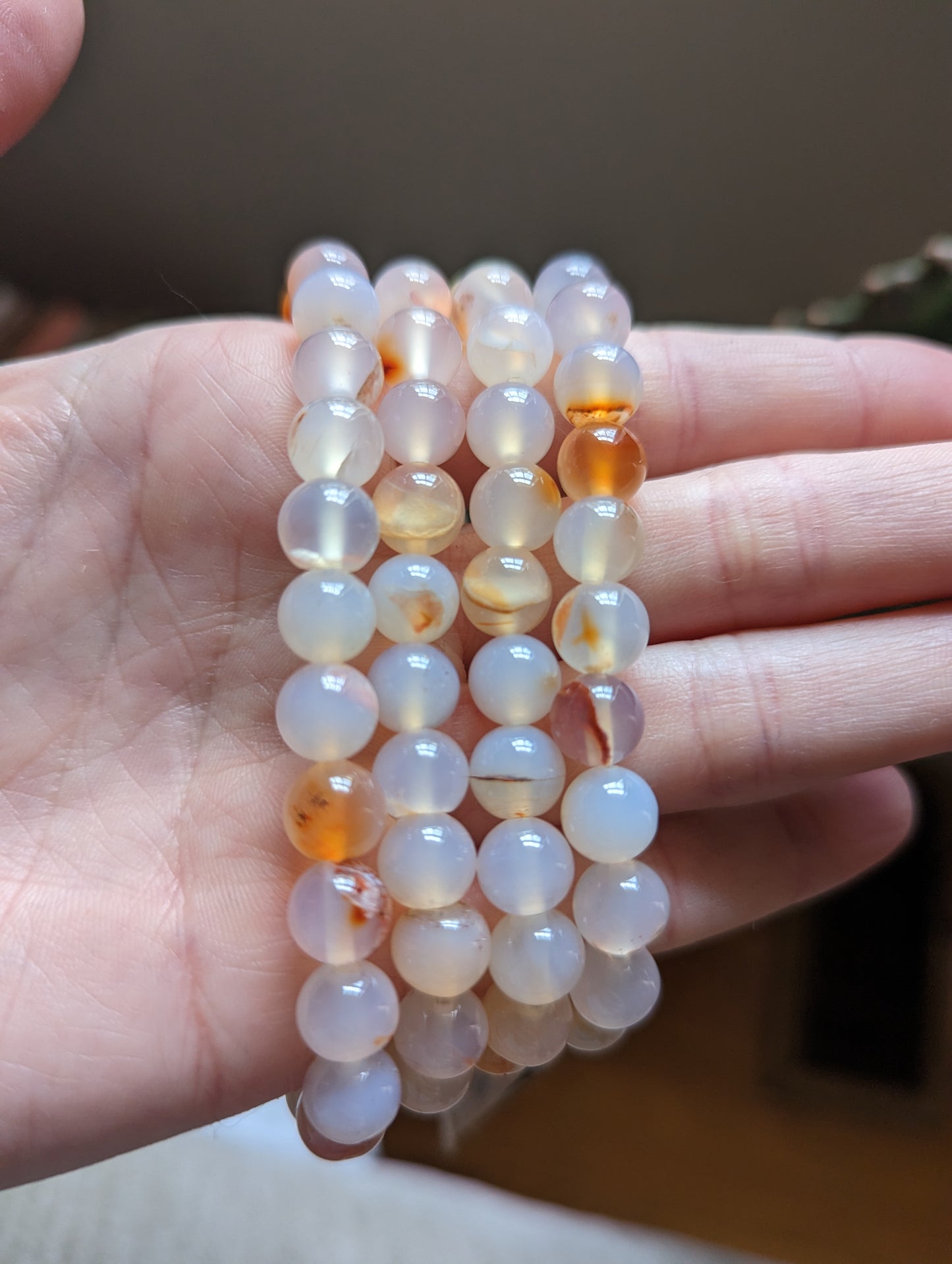 Flower Agate Bracelet (Various Sizes Available) *Retired Style*