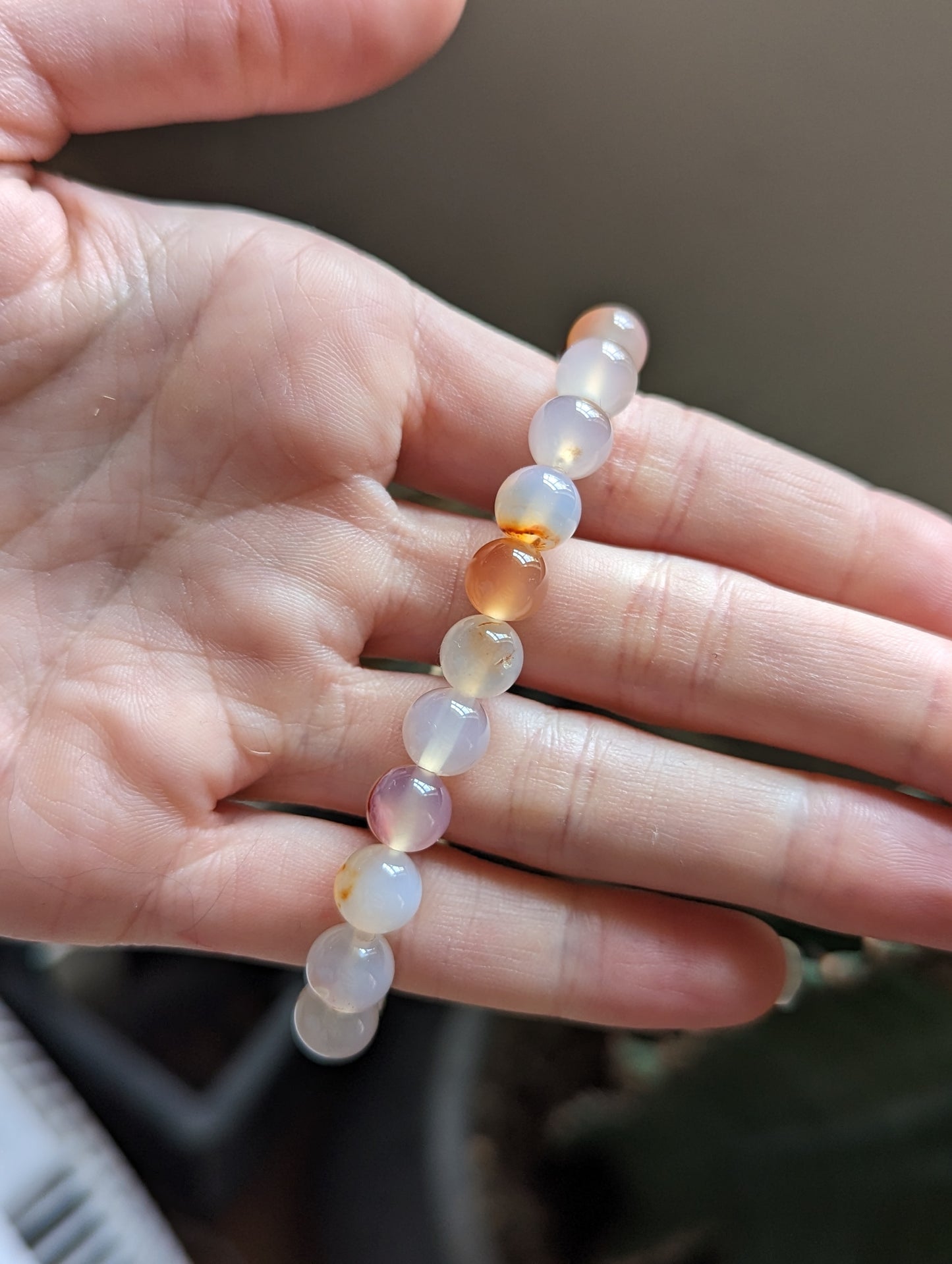 Flower Agate Bracelet (Various Sizes Available) *Retired Style*