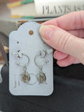 Labradorite Stainless Hoops