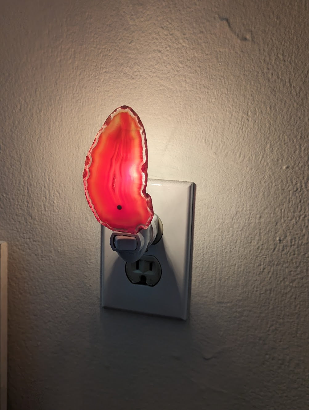 Red-Orange Agate Night Light